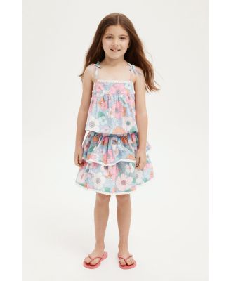 Cotton On Kids - Kennedy Ruffle Skirt - Open air/margot floral