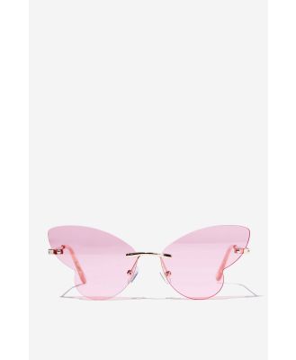 Cotton On Kids - Kids Betty Butterfly Metal Sunglasses - Blush pink/gold