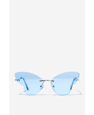 Cotton On Kids - Kids Betty Butterfly Metal Sunglasses - Dusk blue/silver