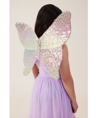 Cotton On Kids - Kids Butterfly Wings - Rainbow sequins
