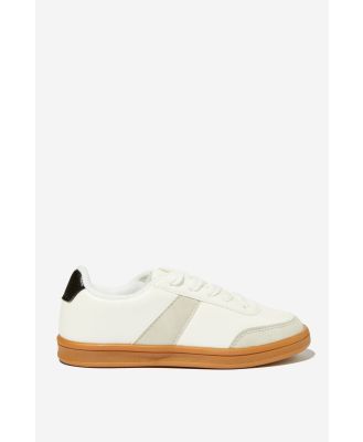 Cotton On Kids - Lenny Retro Sneaker - White/gum