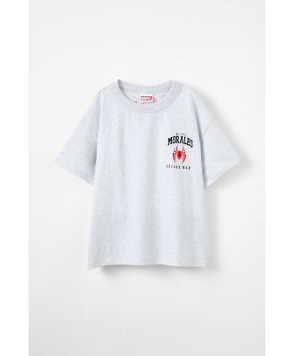 Cotton On Kids - License Drop Shoulder Short Sleeve Tee - Lcn mar snow marle/spiderman protector ny