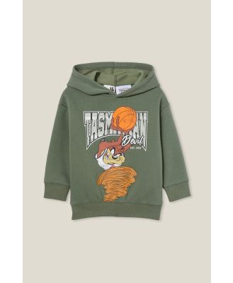 Cotton On Kids - License Emerson Hoodie - Lcn wb swag green/tazzy devil
