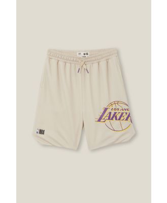 Cotton On Kids - License Mikey Basketball Shorts - Lcn nba rainy day/la lakers