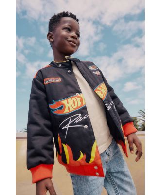Cotton On Kids - License Racing Jacket - Lcn mat black/hot wheels