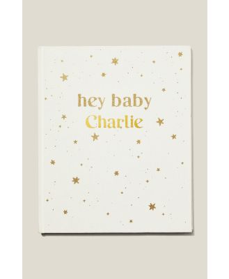 Cotton On Kids - Memories Of You Book - Personalised - Hey baby/ stars