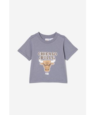 Cotton On Kids - NBA Chicago Bulls Short Sleeve Tee - Lcn nba steel/chicago bulls