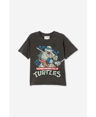 Cotton On Kids - Ninja Turtles Drop Shoulder Short Sleeve Tee - Lcn nic phantom/tmnt shell