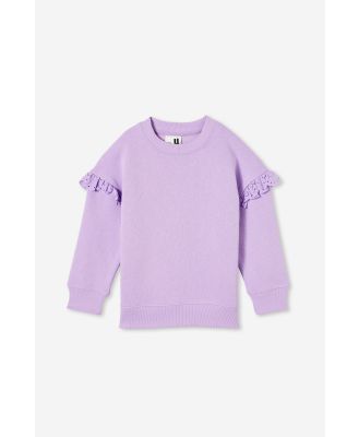 Cotton On Kids - Nyla Crew - Lilac drop broderie