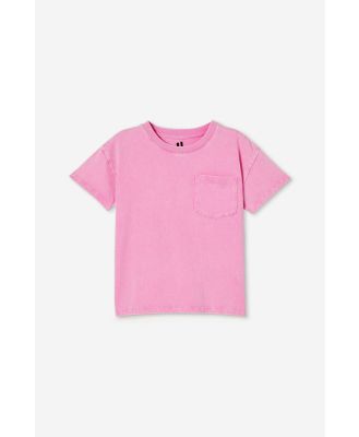 Cotton On Kids - Poppy Short Sleeve Graphic Print Tee - Pink gerbera/snow wash