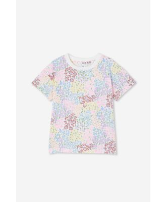 Cotton On Kids - Poppy Short Sleeve Graphic Print Tee - Vanilla/floral fields