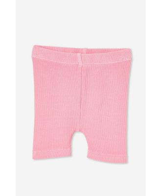 Cotton On Kids - Rain Rib Bike Shorties - Cali pink wash