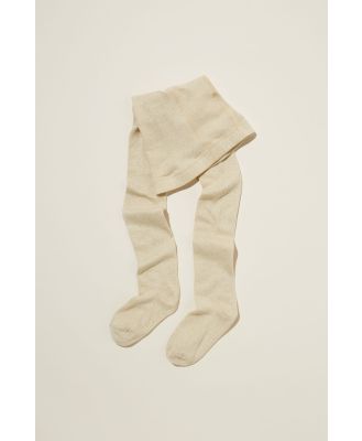 Cotton On Kids - Solid Tights - Gold shimmer sparkle