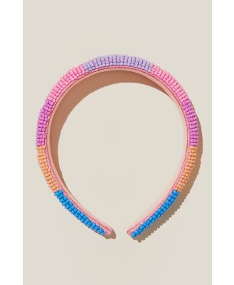 Cotton On Kids - Sophia Luxe Headband - Bold rainbow beads