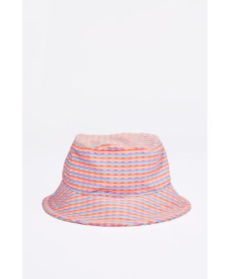 Cotton On Kids - Swim Bucket Hat - Rainbow stripe