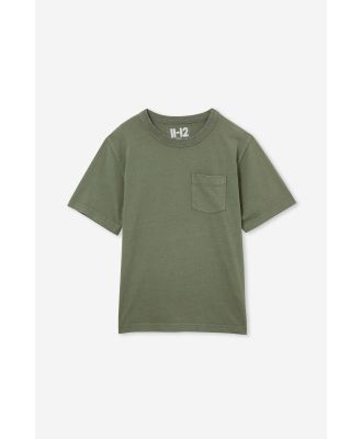 Cotton On Kids - The Eddy Essential Short Sleeve Tee - Swag green wash