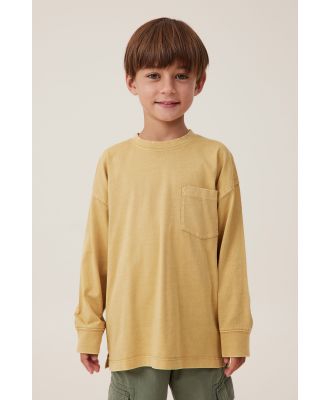Cotton On Kids - The Essential Long Sleeve Tee - Mustard seed wash