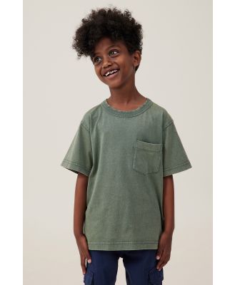 Cotton On Kids - The Essential Short Sleeve Tee - Swag green wash