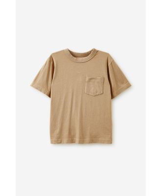 Cotton On Kids - The Essential Short Sleeve Tee - Taupy brown wash