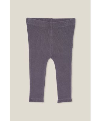 Cotton On Kids - The Row Rib Skinny Legging - Rabbit grey wash