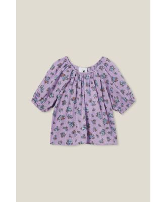 Cotton On Kids - Willow Short Sleeve Top - Lilac drop/ava ditsy