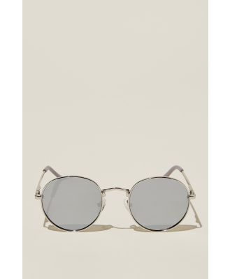 Cotton On Men - Bellbrae Polarized Sunglasses - Silver / grey / silver flash