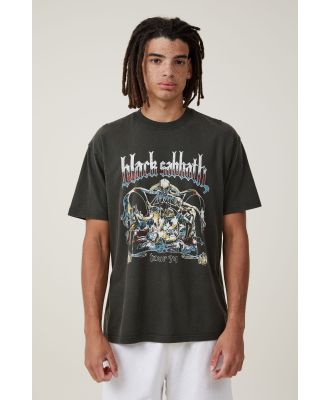Cotton On Men - Black Sabbath Loose Fit T-Shirt - Lcn bra washed black/black sabbath-74