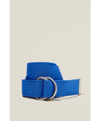Cotton On Men - D-Ring Belt - Rave blue