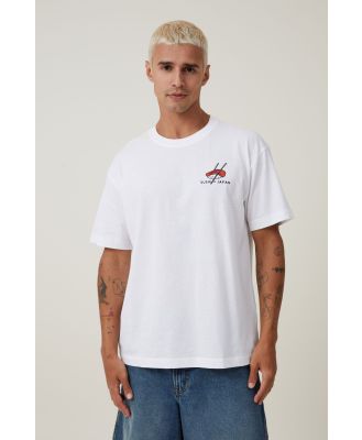 Cotton On Men - Loose Fit Art T-Shirt - White / sushi of japan