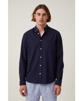 Cotton On Men - Mayfair Long Sleeve Shirt - Navy