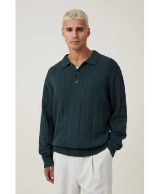 Cotton On Men - Rugby Knit - Forest