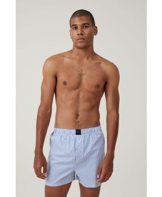 Cotton On Men - Stretch Boxer Short - Blue/white stripe