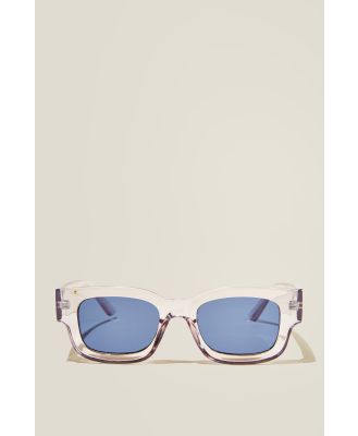 Cotton On Men - The Relax Sunglasses - Blue crystal/navy