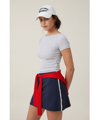 Cotton On Women - Bella Mini Skirt - Winter night side stripe