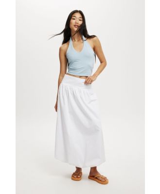 Cotton On Women - Bubble Hem Maxi Skirt - White