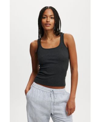 Cotton On Women - Byron Scoop Tank - Charcoal marle