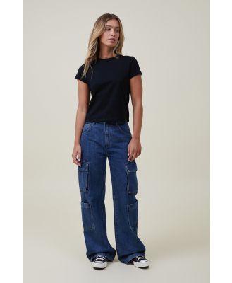 Cotton On Women - Cargo Wide Leg Jean - Nordic blue