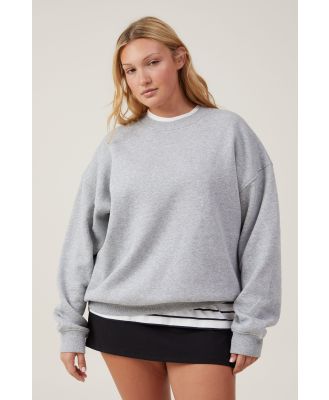 Cotton On Women - Classic Fleece Crew Sweatshirt - Grey marle