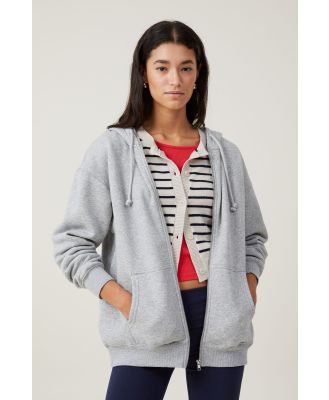 Cotton On Women - Classic Zip-Through Hoodie - Grey marle