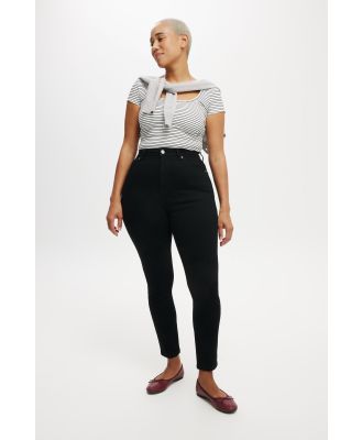 Cotton On Women - Curvy High Stretch Skinny Jean - Black