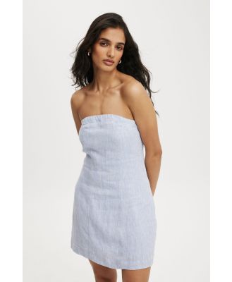 Cotton On Women - Elle Linen Tube Mini Dress - Parisian lavender marle