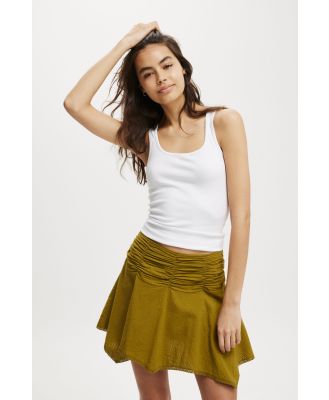 Cotton On Women - Georgie Hanky Hem Mini Skirt - Olive