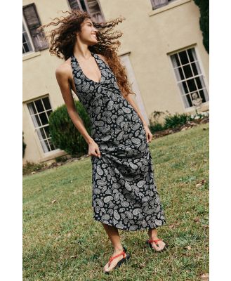 Cotton On Women - Haven Halter Maxi Dress - Phoebe paisley black