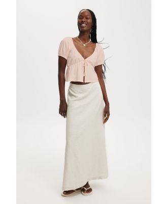 Cotton On Women - Haven Maxi A-Line Skirt - Natural