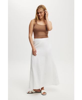 Cotton On Women - Haven Maxi A-Line Skirt - White