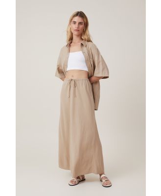 Cotton On Women - Haven Maxi Slip Skirt - Mid taupe