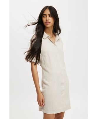 Cotton On Women - Haven Mini Shirt Dress - Natural