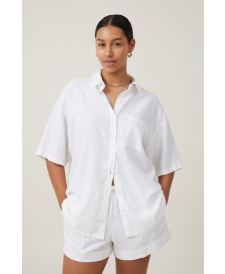 Cotton On Women - Haven Short Sleeve Shirt - White