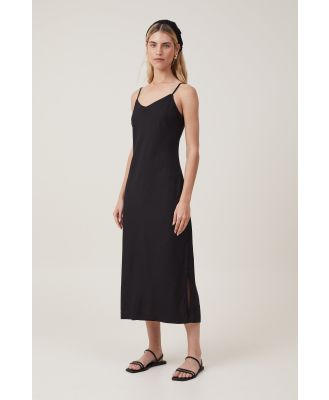 Cotton On Women - Haven Slip Midi Dress - Black