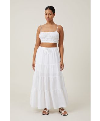 Cotton On Women - Haven Tiered Maxi Skirt - White